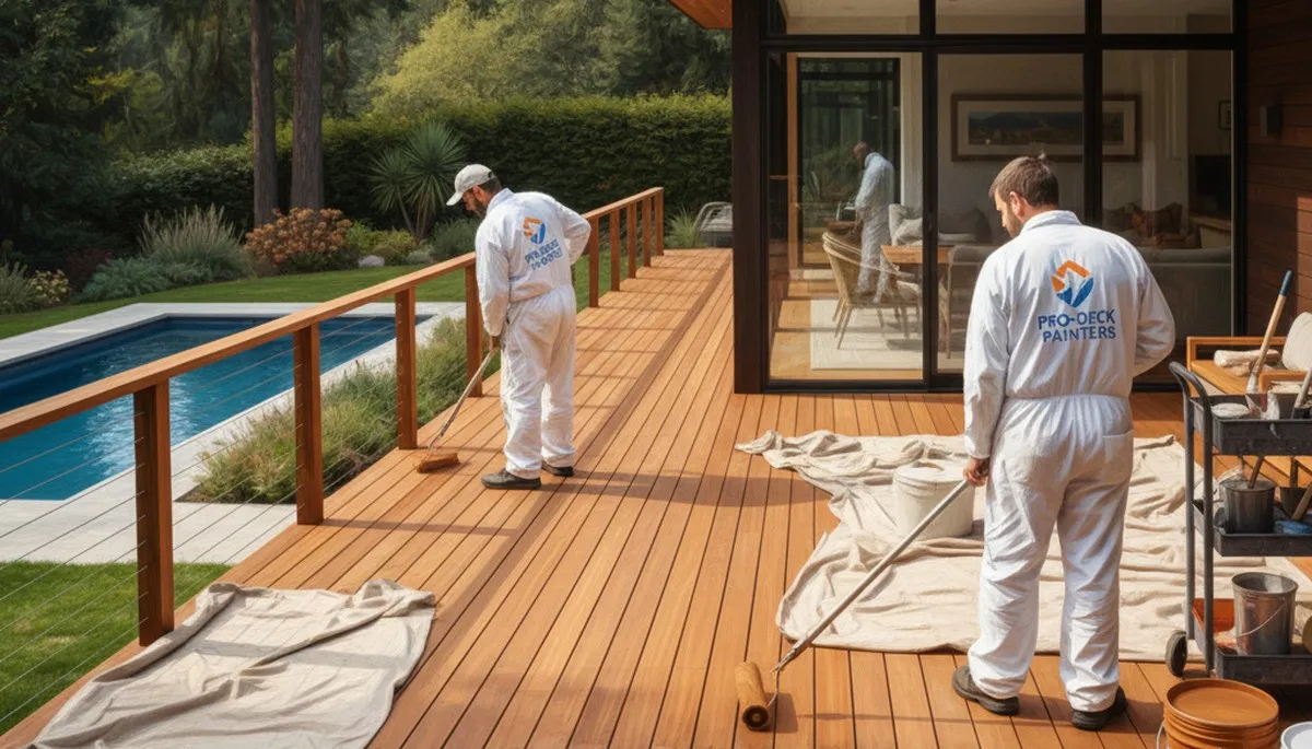 Cleveland, OH deck painting for wood surfaces protected from moisture and freeze-thaw damage