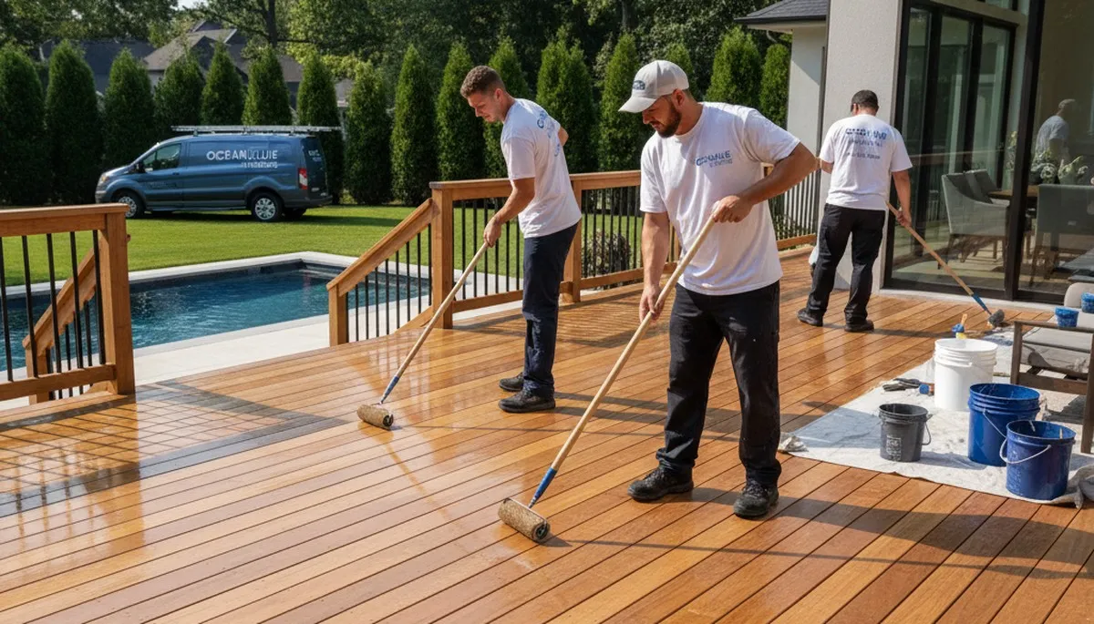 Professional deck sealing service in Cleveland, OH for lasting wood protection