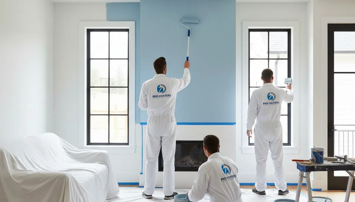 Interior house painting in Cleveland, OH by professional painters for homes and residential interiors