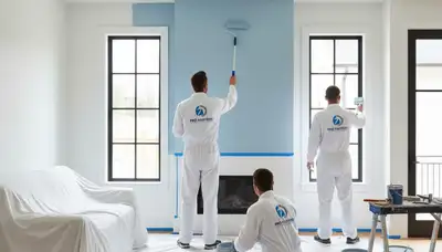 Interior house painting in Cleveland, OH by professional painters for homes and residential interiors