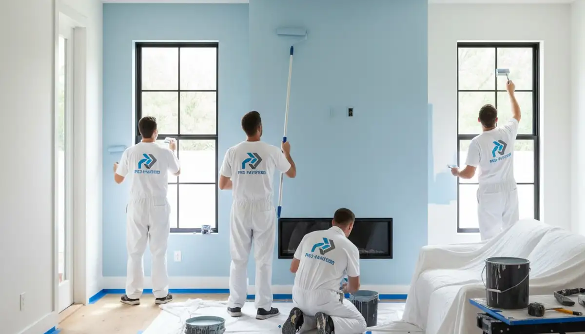 Interior house painting in Cleveland, OH by professional painters for homes and residential interiors